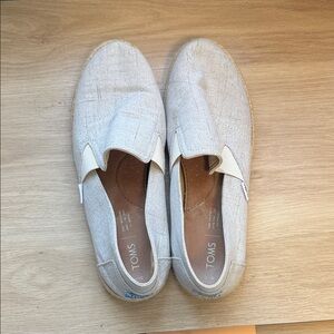 TOMS womens Slip-On Espadrilles in Light Gray